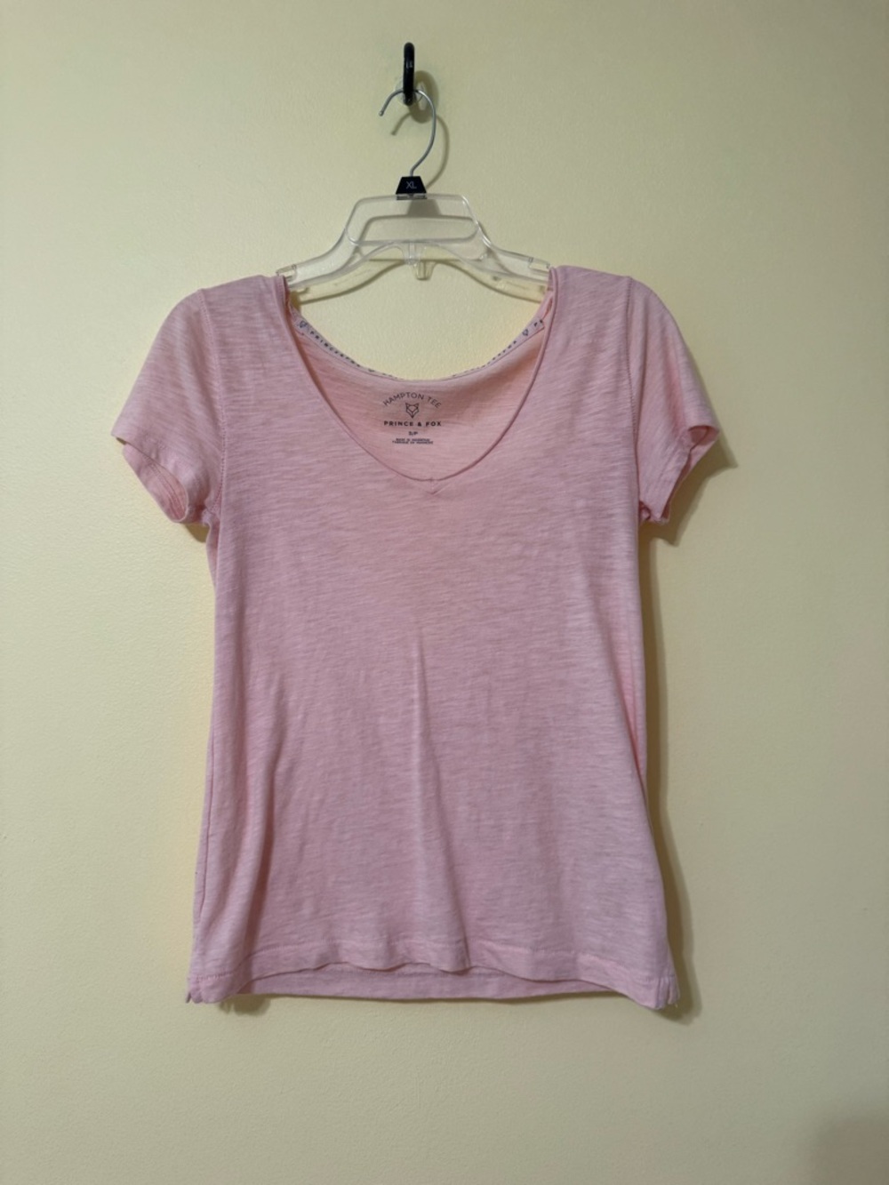 Prince & Fox Light Pink Scoop Neck Short Sleeve Tee